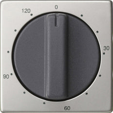 Gira System 55 Stainless Steel 120-Min Timer Switch Cover - 0642600
