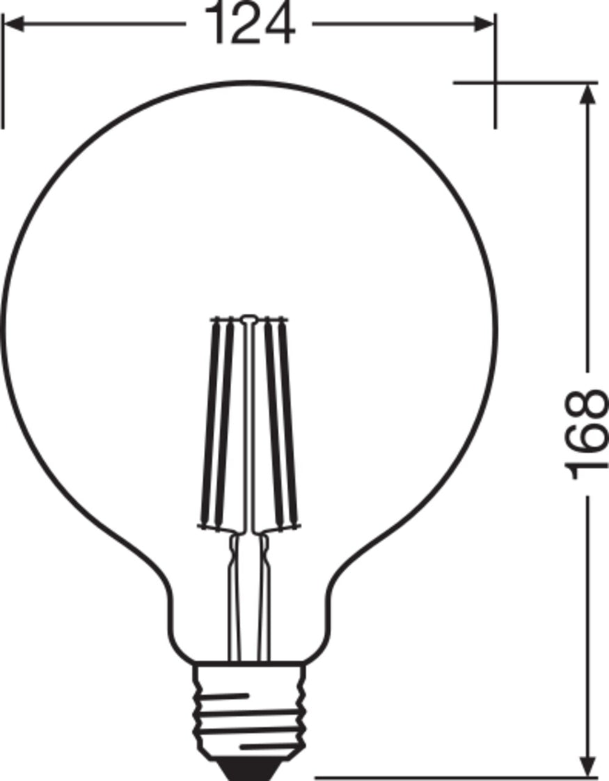 LEDVANCE Smart+ WiFi Globe Filament LED E27 5.5W Dimmable - 4058075528291