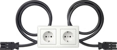 Dual SCHUKO Socket Outlet With Wieland Connectors - 493503