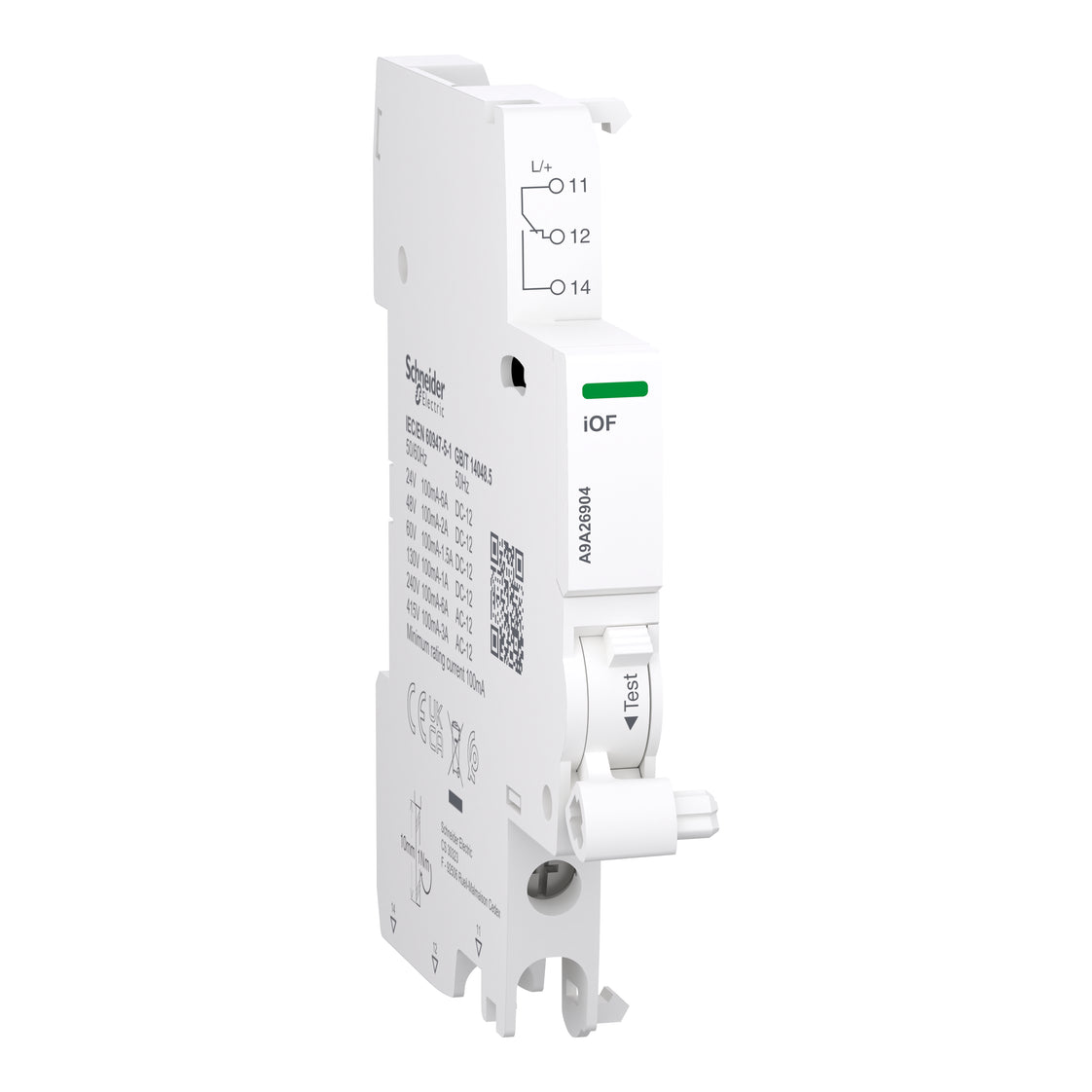 Acti9 A9A iOF Auxiliary Contact 100mA-6A 24-415VAC - A9A26904