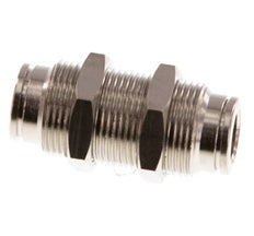 8mm Push-in Fitting Brass NBR Bulkhead