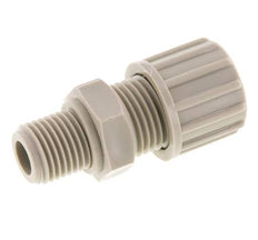10x8mm & G1/4'' PP Straight Compression Fitting with Male Threads 10 bar