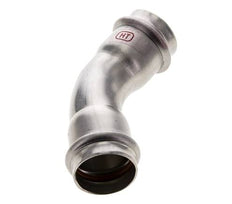 45deg Elbow Press Fitting - 28mm Female - Stainless Steel