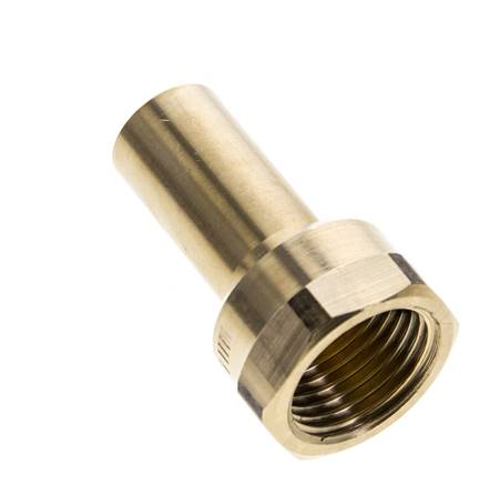 Perskoppeling - 15mm Buiseinde & Rp 1/2'' Persmof - Koperlegering