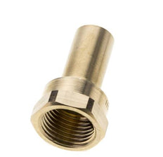 Perskoppeling - 15mm Buiseinde & Rp 1/2'' Persmof - Koperlegering