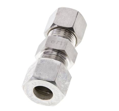 10S & 12S Stainless Steel Straight Compression Fitting 400 bar ISO 8434-1