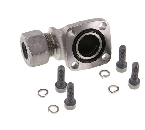 LK 40 Elbow Pump Flange Malleable cast iron with 15L (M22x1.5)