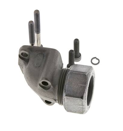 LK 40 Elbow Pump Flange Malleable cast iron with 28L (M36x2)