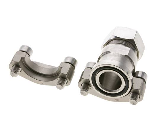 1'' SAE Flange 3000 PSI Stainless Steel with 28L (M36x2) ISO 6162-1