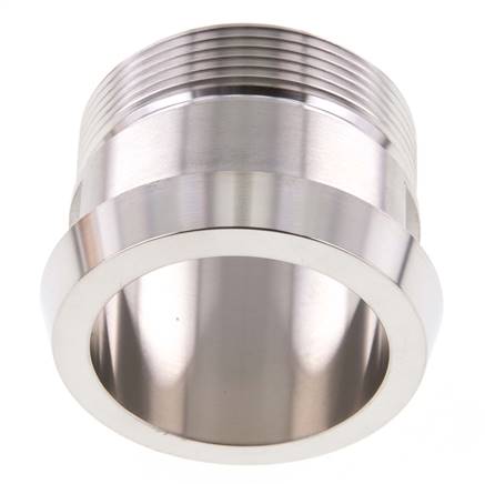 DIN 11851 Sanitary (Dairy) Fitting 68mm Cone x G2 inch Male Stainless Steel