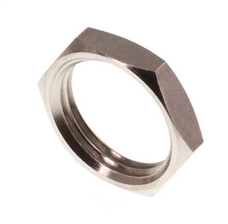 Lock Nut G3/8'' Nickel Plated Brass [10 Pieces]