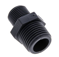 Reducing Double Nipple G3/8'' x G1/2'' Polypropylene (pp) 10bar (140.5psi) FDA 24mm Hex [2 Pieces]