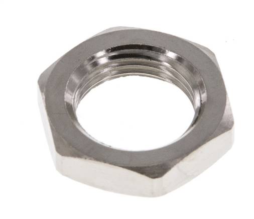 Lock Nut M12 Nickel-plated Brass [5 Pieces]