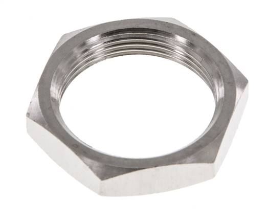 Lock Nut M20 Nickel-plated Brass [5 Pieces]