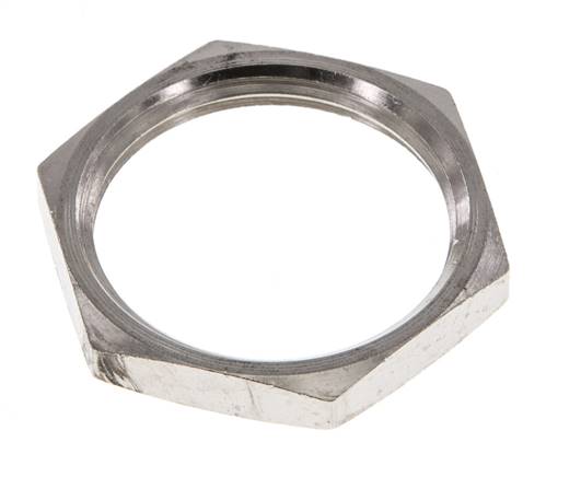 Lock Nut M24 Nickel-plated Brass [2 Pieces]