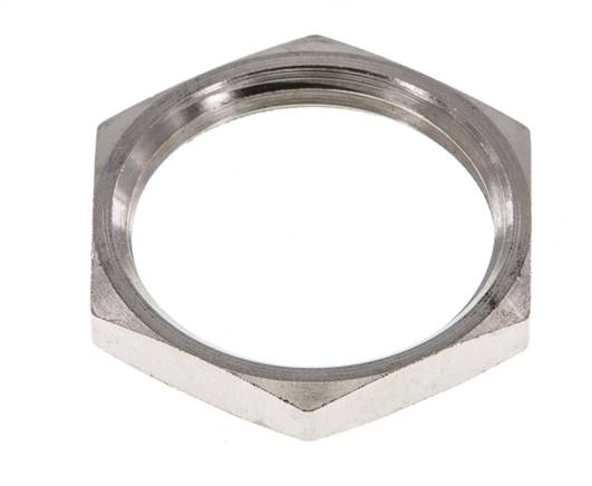 Lock Nut M24 Nickel-plated Brass [2 Pieces]