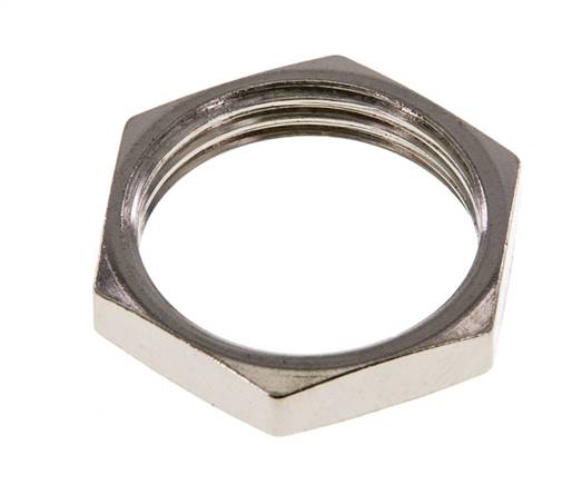 Lock Nut M20 Nickel-plated Brass [2 Pieces]
