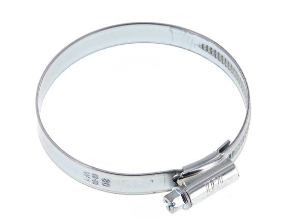 60 - 80 mm Hose Clamp with a Galvanised Steel 12 mm band - Ideal [5 Pieces]