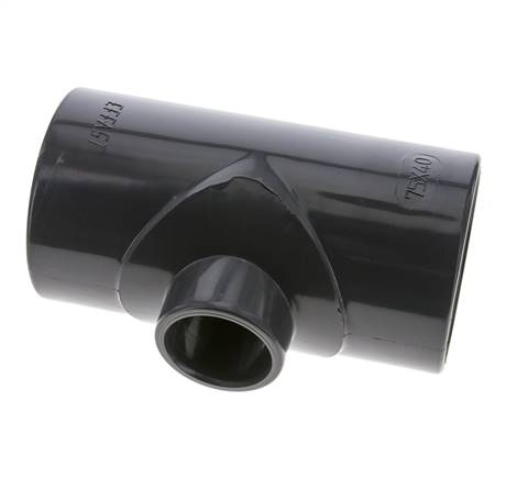 PVC Adapter T-stuk Lijmmof 75 tot 40mm