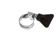 12 - 22 mm Hose Clamp with a Galvanised Steel 9 mm band With Butterfly Handle - Norma [10 Pieces]