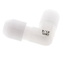 4x6mm & R1/4'' PVDF Elbow Hose Fitting with Male Threads 10bar/145psi