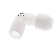 4x6mm & R1/4'' PVDF Elbow Hose Fitting with Male Threads 10bar/145psi