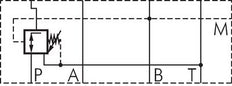 NG6 (D03) tussenplaat-drukreduceerventiel B 210bar - Rexroth