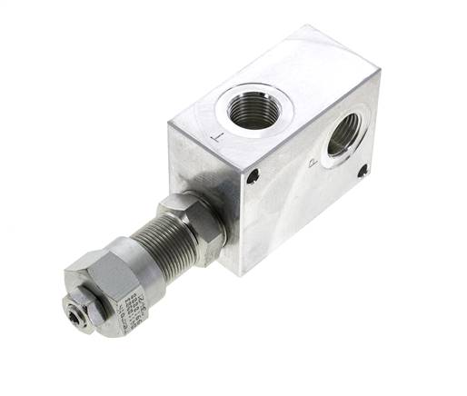 G1/2'' hydraulisch inline overdrukventiel 30-100bar 80l/min