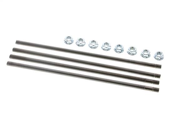 Trekankerset voor hydraulisch handbedieningsklepblok, 4 secties