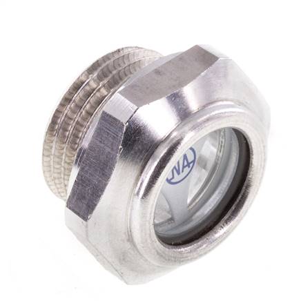 G1/2'' kijkglas voor oliepeil met reflector 15bar