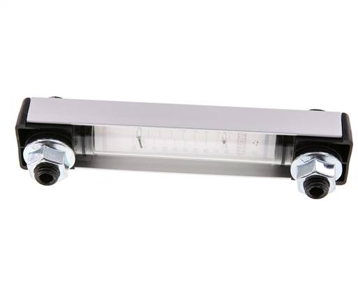 Olieniveau-indicator hart-op-hartafstand 127mm met thermometer - Hydac