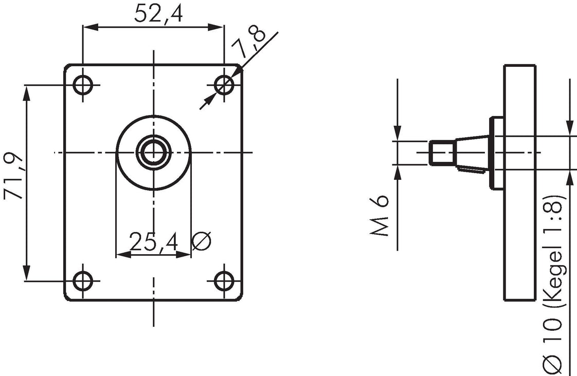 Hydraulische tandwielpomp 3,3cm³ 280bar Plessey-flens maat 1