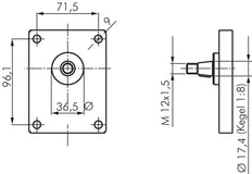 Hydraulische tandwielpomp 11cm³ 250bar Plessey-flens maat 2 - Rexroth
