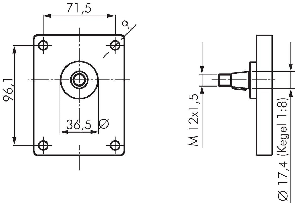 Hydraulische tandwielpomp 19cm³ 210bar Plessey-flens maat 2 - Rexroth
