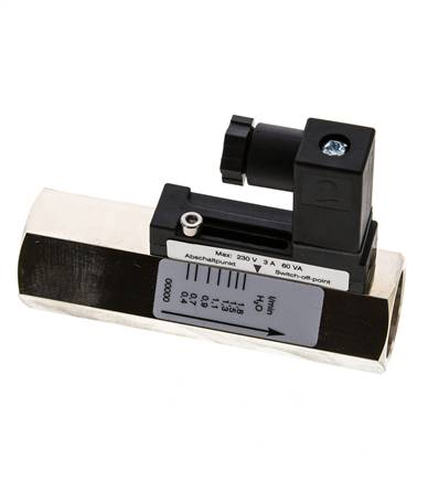 G1/2'' messing zweeflichaam-stromingsschakelaar water 0.4-1.8 l/min 300 bar