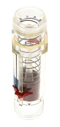 G1'' kunststof zweeflichaamflowmeter voor water 2-20 l/min
