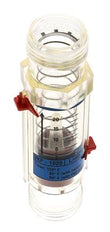 G1'' kunststof zweeflichaamflowmeter voor water 2-20 l/min