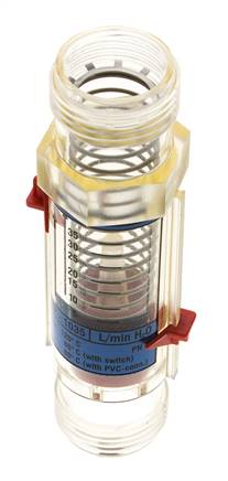 G1'' kunststof zweeflichaamflowmeter voor water 5-35 l/min