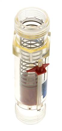 G1'' kunststof zweeflichaamflowmeter voor water 5-35 l/min