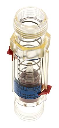 G1'' kunststof zweeflichaamflowmeter voor water 5-50 l/min
