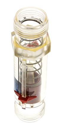 G1'' kunststof zweeflichaamflowmeter voor water 5-50 l/min