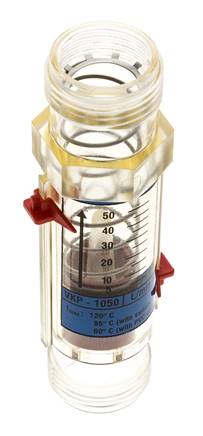 G1'' kunststof zweeflichaamflowmeter voor water 5-50 l/min