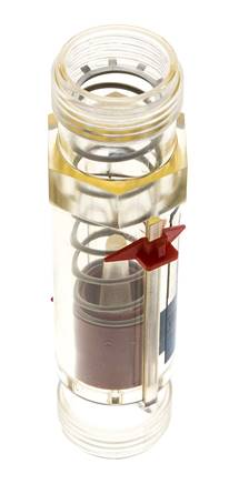 G1'' kunststof zweeflichaamflowmeter voor water 10-80 l/min