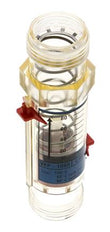 G1'' kunststof zweeflichaamflowmeter voor water 10-80 l/min