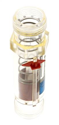 G1'' kunststof zweeflichaamflowmeter voor water 20-100 l/min