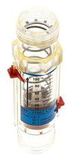 G1'' kunststof zweeflichaamflowmeter voor water 20-100 l/min