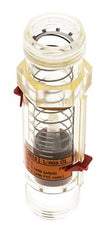 G1'' kunststof zweeflichaamflowmeter voor olie 100 cSt 1-18 l/min