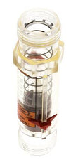 G1'' kunststof zweeflichaamflowmeter voor olie 100 cSt 1-18 l/min