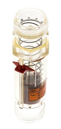 G1'' kunststof zweeflichaamflowmeter voor olie 100 cSt 1-18 l/min