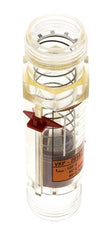 G1'' kunststof zweeflichaamflowmeter voor olie 100 cSt 1-18 l/min